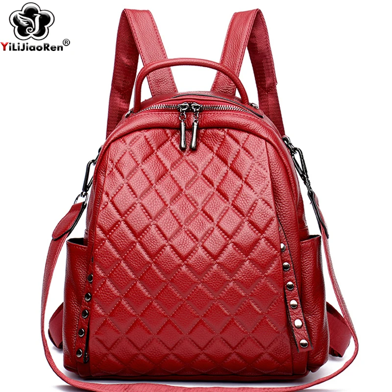 Luxury Bags For School - Sac à dos en cuir véritable