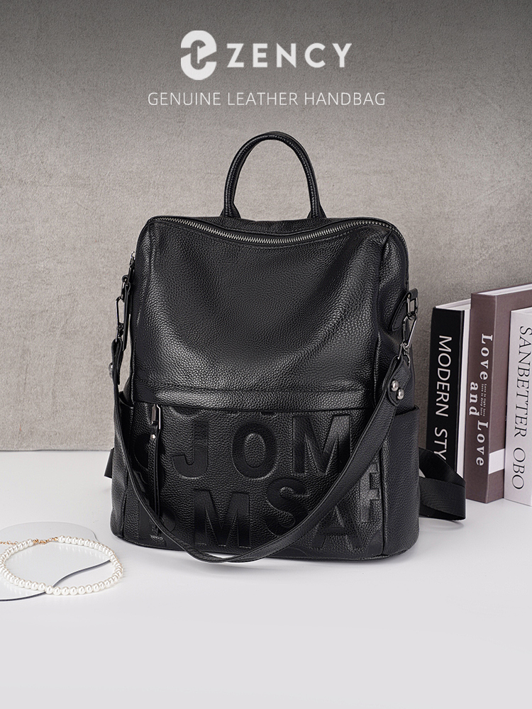 Genuine Leather Backpack - Sac à dos Zency Premium en