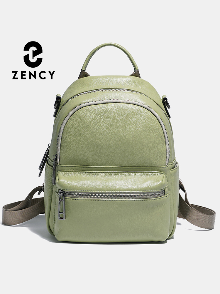 Genuine Leather Backpack - Zency-Sac à dos en cuir pour