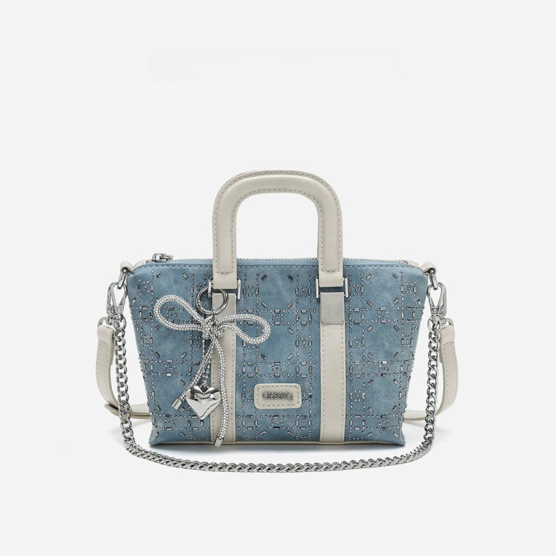 Luxury Bags Denim - Sac fourre-tout en jean orné de