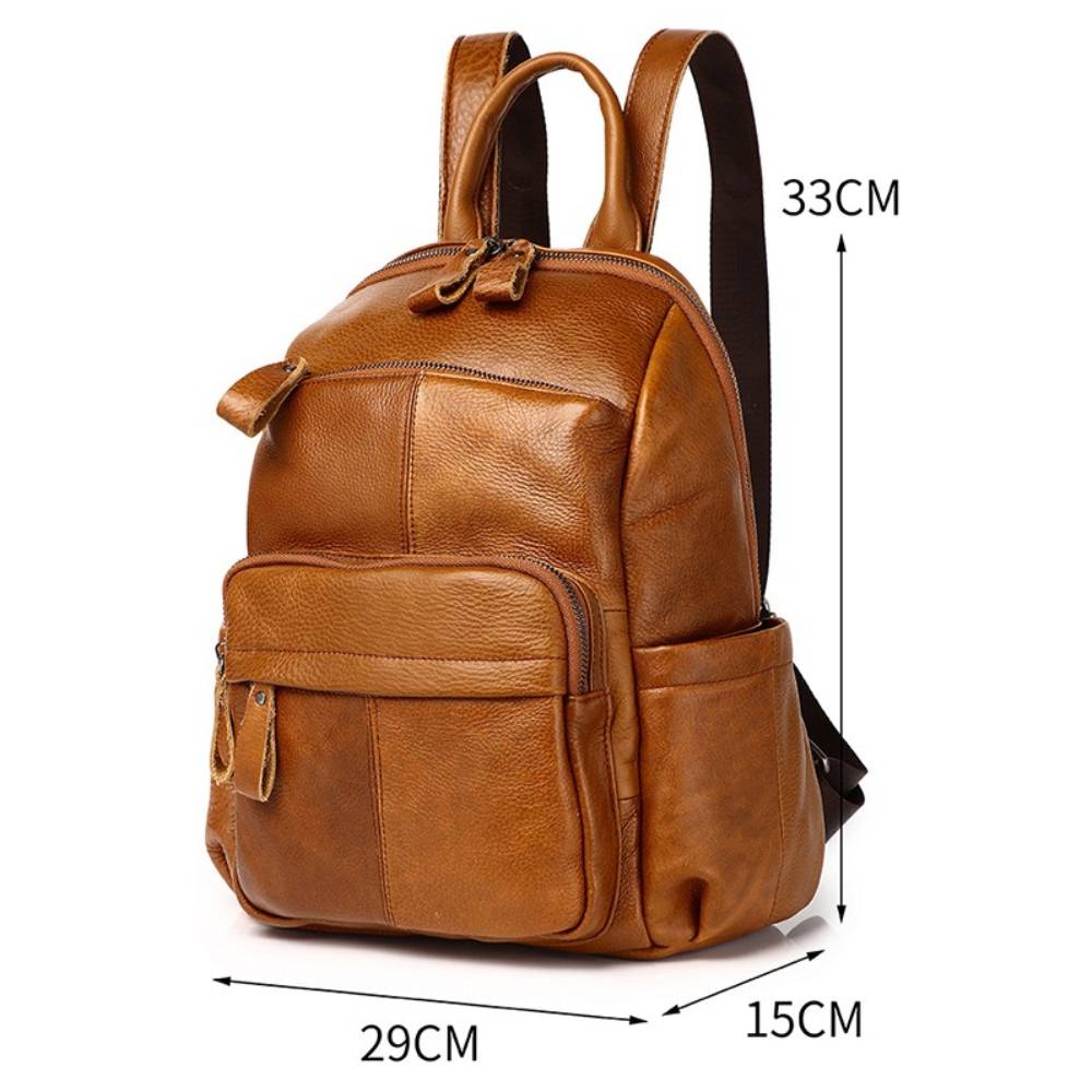 Sac à dos Zency en cuir de vac - Genuine Leather Backpack avis et prix