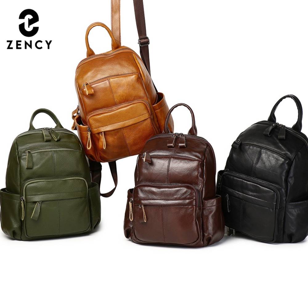 Sac à dos Zency en cuir de vac - Genuine Leather Backpack avis et prix