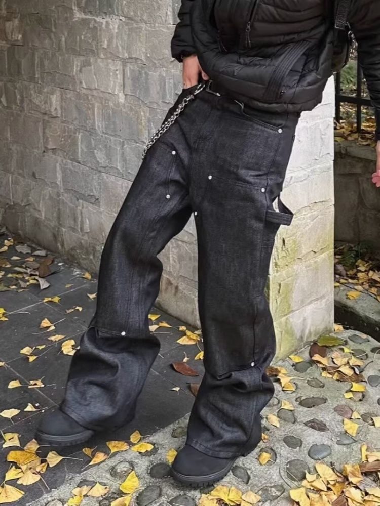 Jean Baggy Noir Cleanfit Cyber - Luxury Bags Denim avis et prix