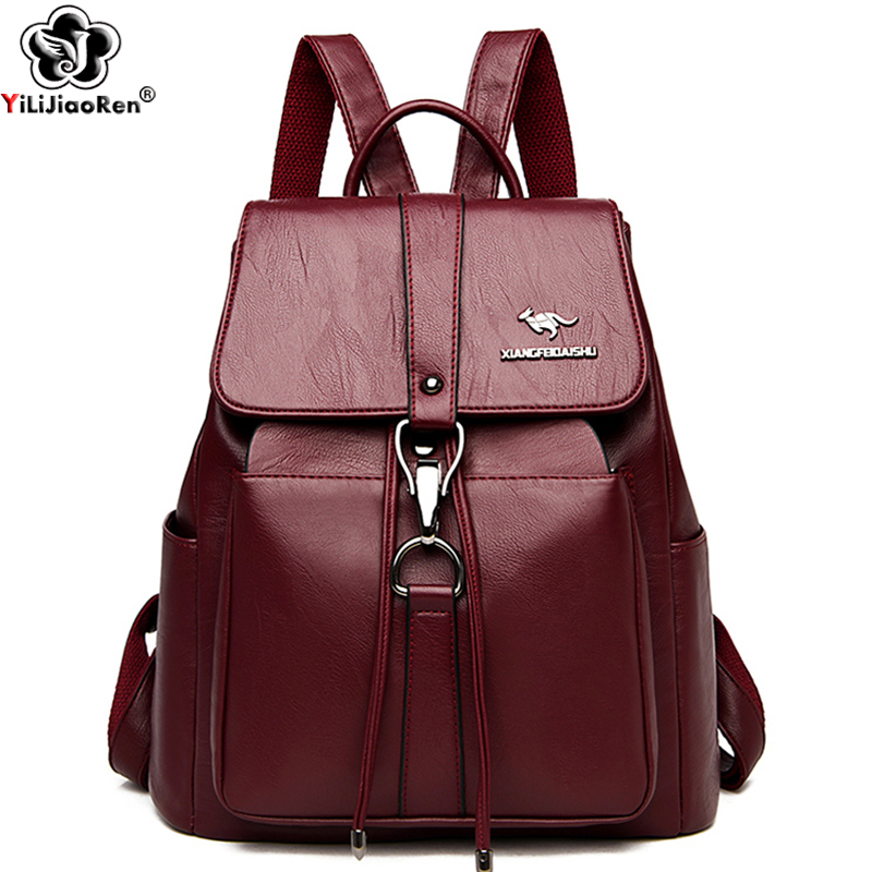 Sac à dos antivol en cuir de g - Genuine Leather Backpack avis et prix