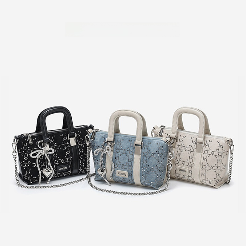 Sac fourre-tout en jean orné d - Luxury Bags Denim avis et prix