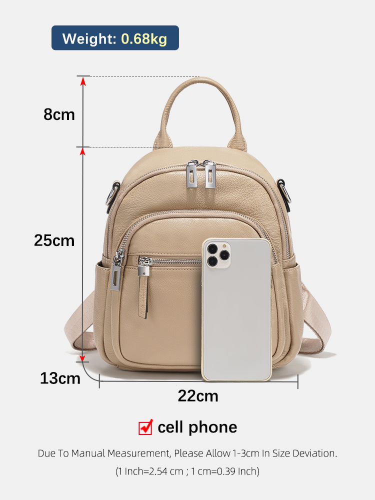 Zency petit sac à dos en cuir  - Genuine Leather Backpack avis et prix