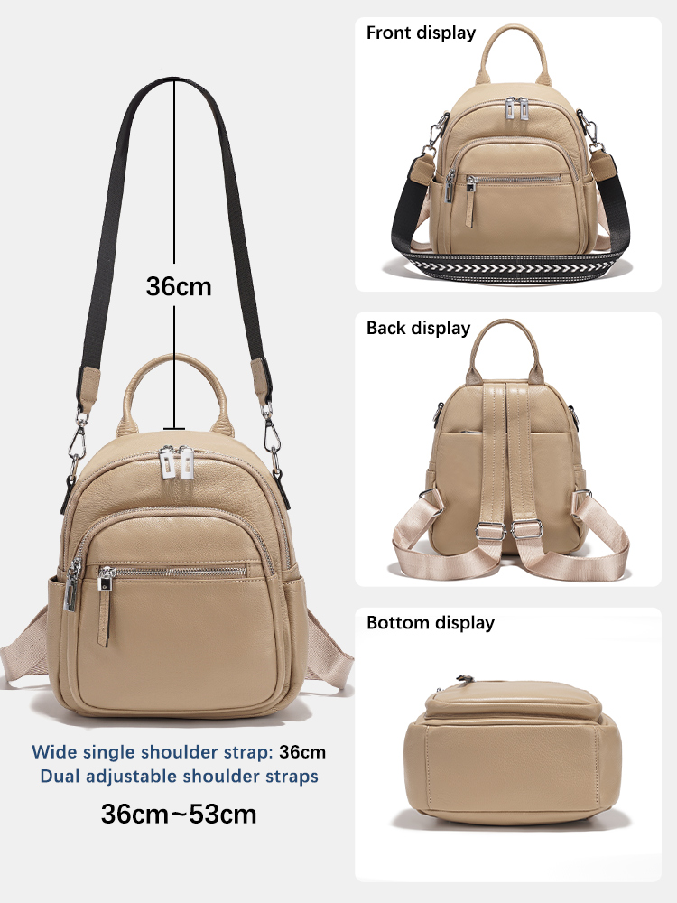 Zency petit sac à dos en cuir  - Genuine Leather Backpack avis et prix
