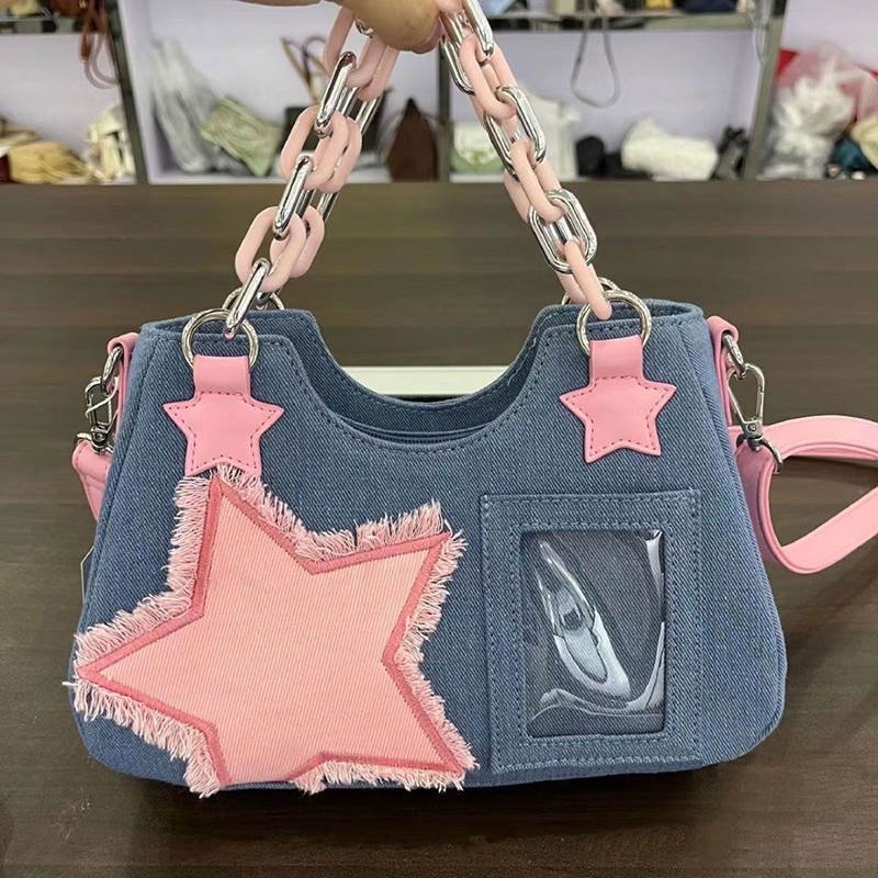 Sac fourre-tout en jean pour f - Luxury Bags Denim avis et prix
